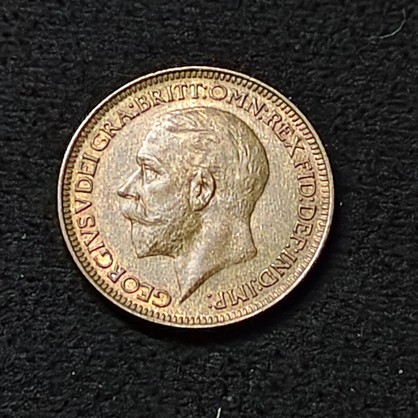 【全场包邮】纯粹捡漏拍478场（免费代拍第15场） 英国1935年乔治五世1法新铜币