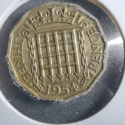 沼泽如烟--第906场 - 英国1954年3便士