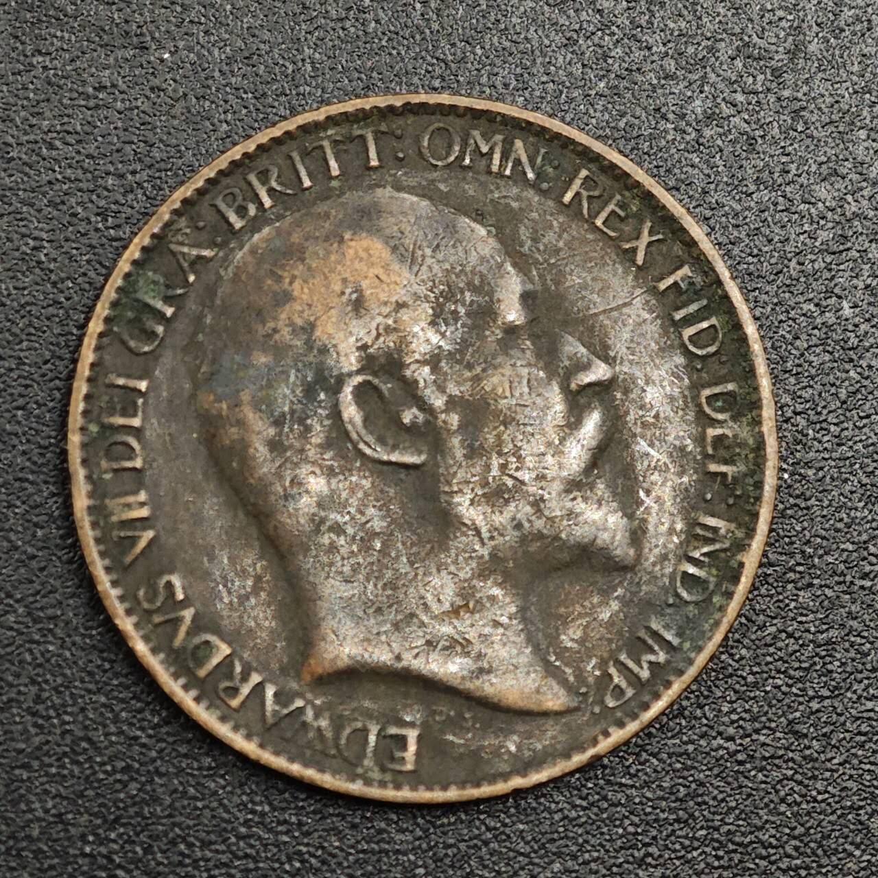 【淘币小摊】限时拍第七百九十七拍  老铜币场  满百包邮可预留两周  周一统一发货  英国1903年爱德华七世法新铜币