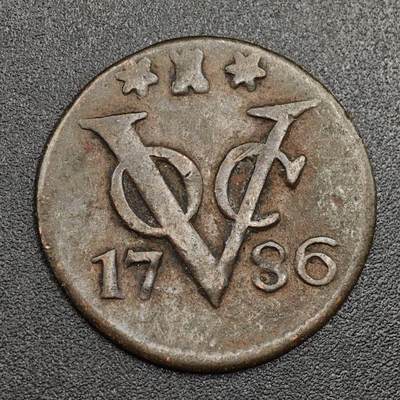 【淘币小摊】限时拍第七百九十七拍  老铜币场  满百包邮可预留两周  周一统一发货  - 荷兰1786年一杜伊特铜币