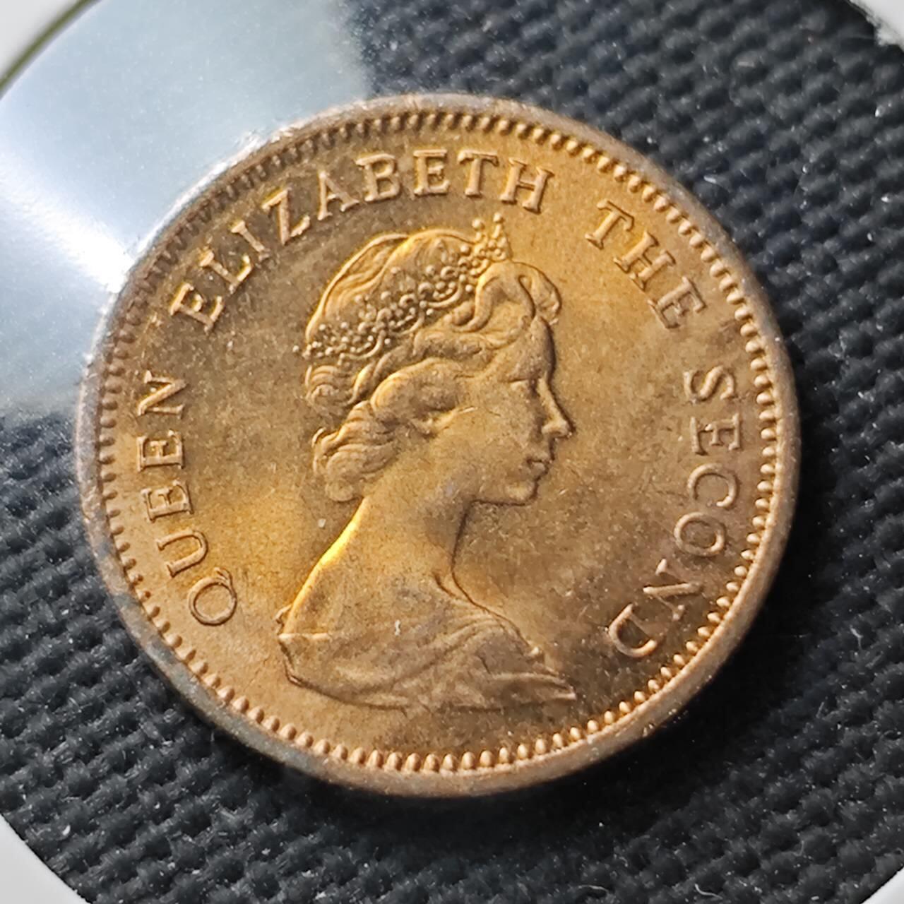 KK钱币收藏小铺  第371场  2月预留时间 周末发货  1975图瓦卢1分铜币 好品