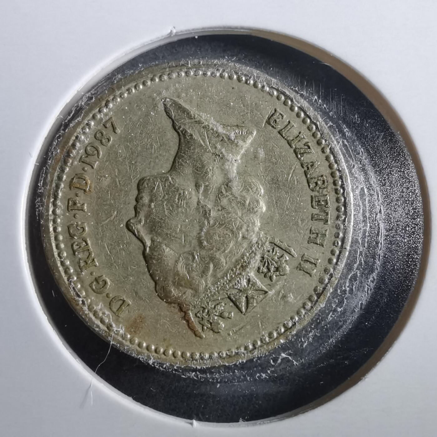 沼泽如烟--第906场 英国1987年一磅