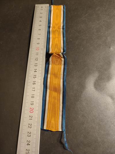 老王徽章第163期 13-15日三场连拍 16日统一发货  13、14日结束后可寄存 - 英国一战纪念章绶带       22cm 