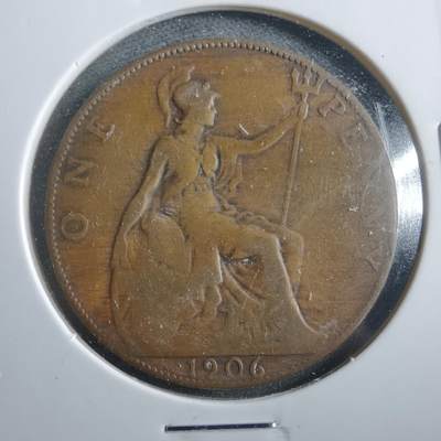 沼泽如烟--第906场 - 英国1906年1便士