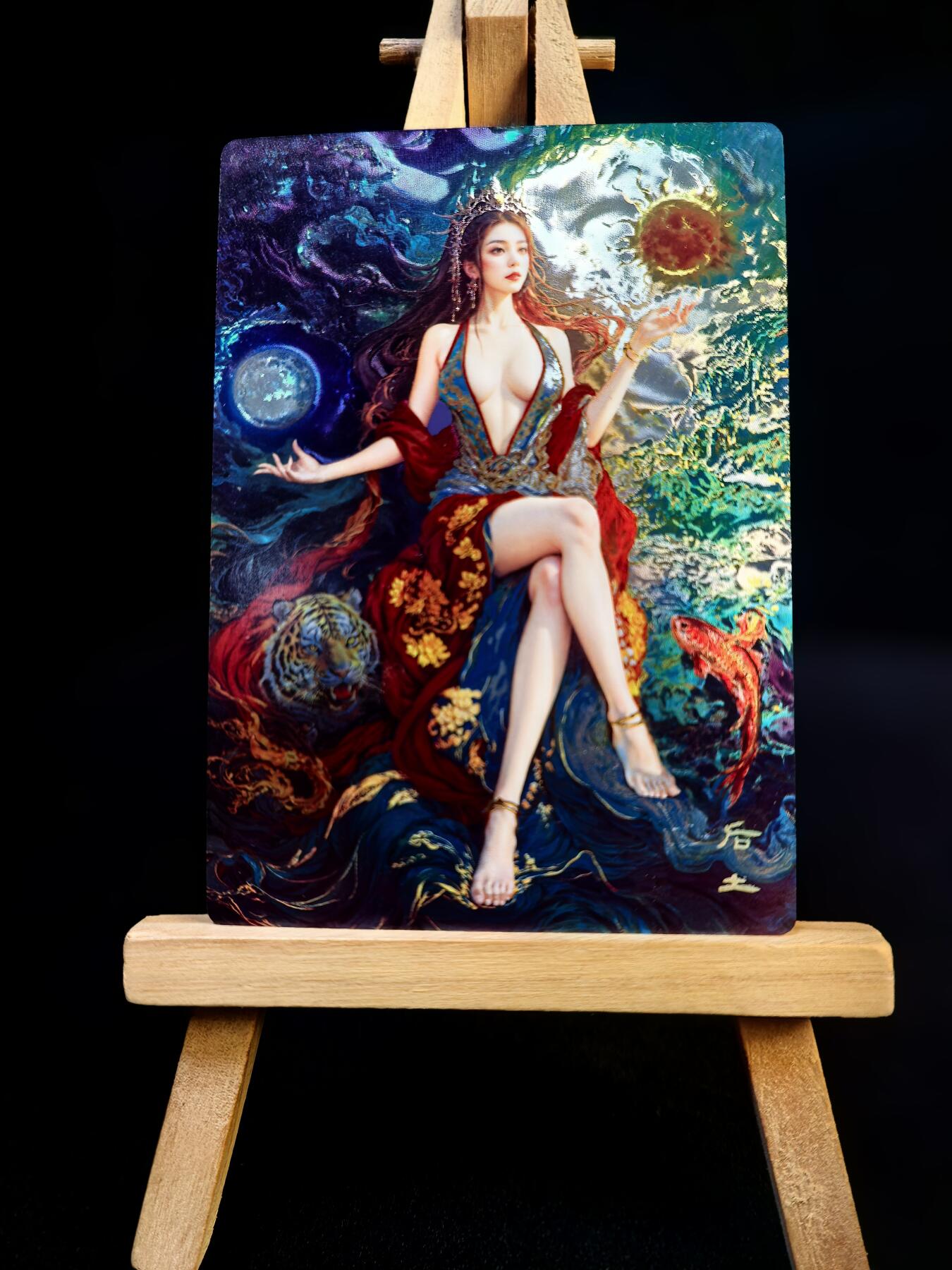 无佣金 不寄存 不收拍 链接少 我只是一个小小的卡牌收藏玩家   需要多宫大佬请私聊 部分卡牌设有底价（不想玩的那么累，即使有底价也会比市场价便宜的多，懂的自然懂） 拒绝小号抬价 大家放心拍 所有拍品部分套有卡膜 部分卡牌多宫 自制卡牌 不包厂瑕 放大镜 品控 勿拍 流拍商品会循环 感谢大家支持 留个关注 不定时上新 谢谢 奇点卡牌 ◤玄灵谱◥  光刻后土