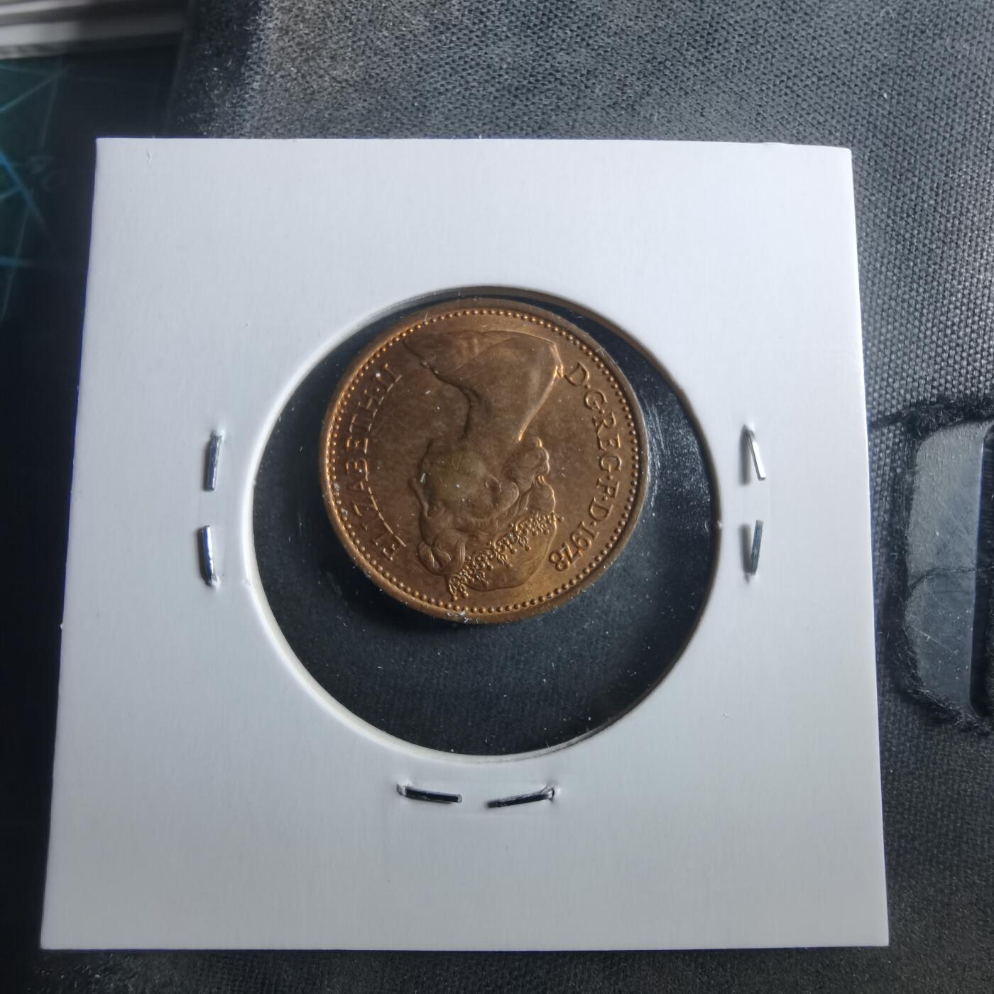 沼泽如烟--第906场 英国1978年1便士