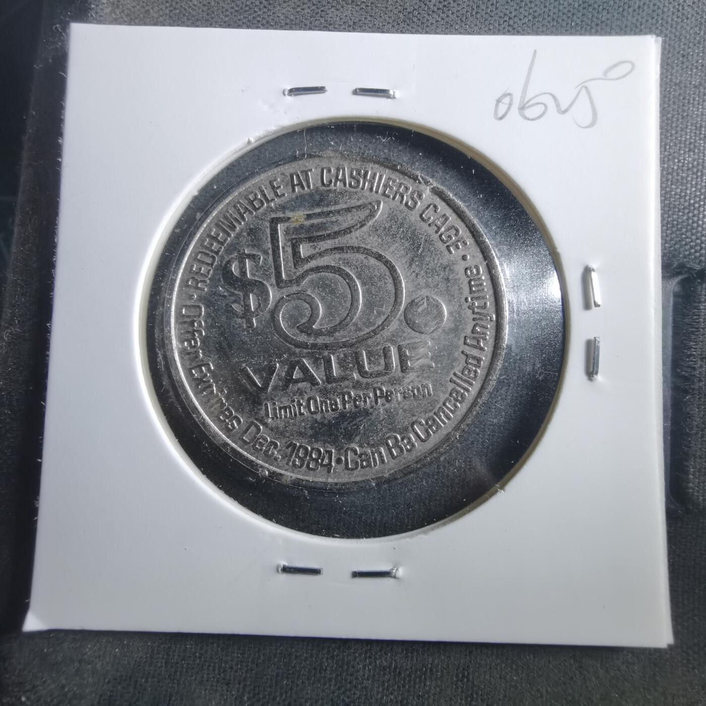 沼泽如烟--第906场 1984年5元代币