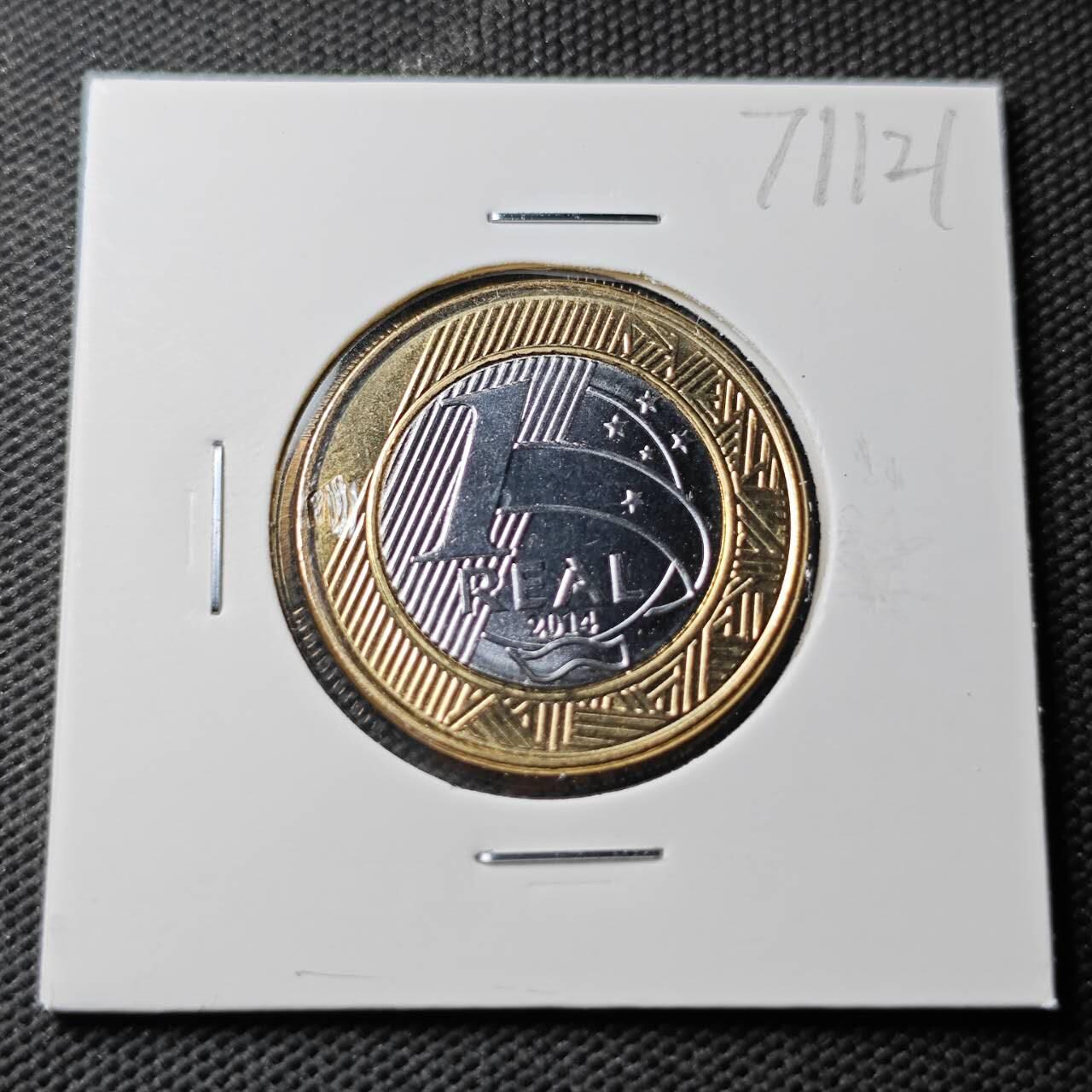 KK钱币收藏小铺  第371场  2月预留时间 周末发货  巴西1瑞尔纪念币