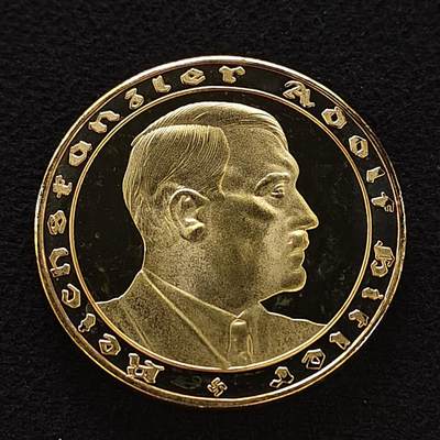 【全场包邮】纯粹捡漏拍478场（免费代拍第15场） - 【纪念章】德国第三帝国1933年海特勒鹰头精制纪念铜章