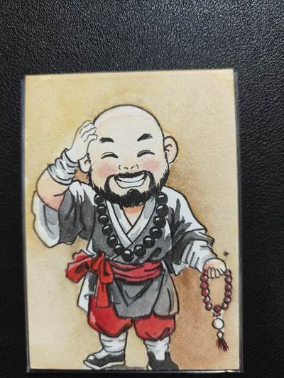 天玑星卡拍第138期《11.17周一截拍》持续收拍收评中 满赠卡需备注 - 【手绘卡】小火柴 鲁智深 手绘卡