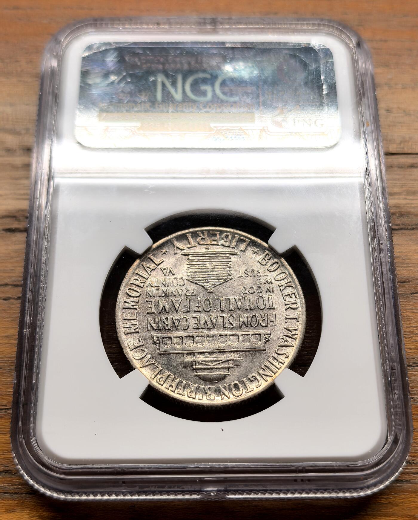 泉海漫舟·凡希社世界钱币微拍第三百十四期 1948美国布克华盛顿纪念半美元NGC-MS67