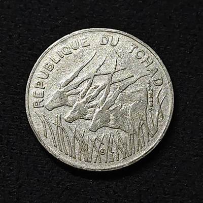 【全场包邮】纯粹捡漏拍478场（免费代拍第15场） - 乍得1990年三羚羊100法郎