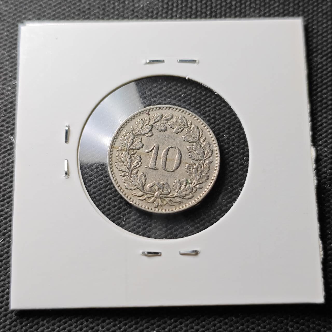 KK钱币收藏小铺  第371场  2月预留时间 周末发货  1944瑞士5分 早年份