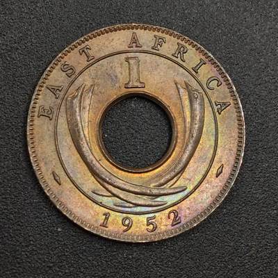 【淘币小摊】限时拍第七百九十七拍  老铜币场  满百包邮可预留两周  周一统一发货  - 英属东非1952年乔治六世1分铜币