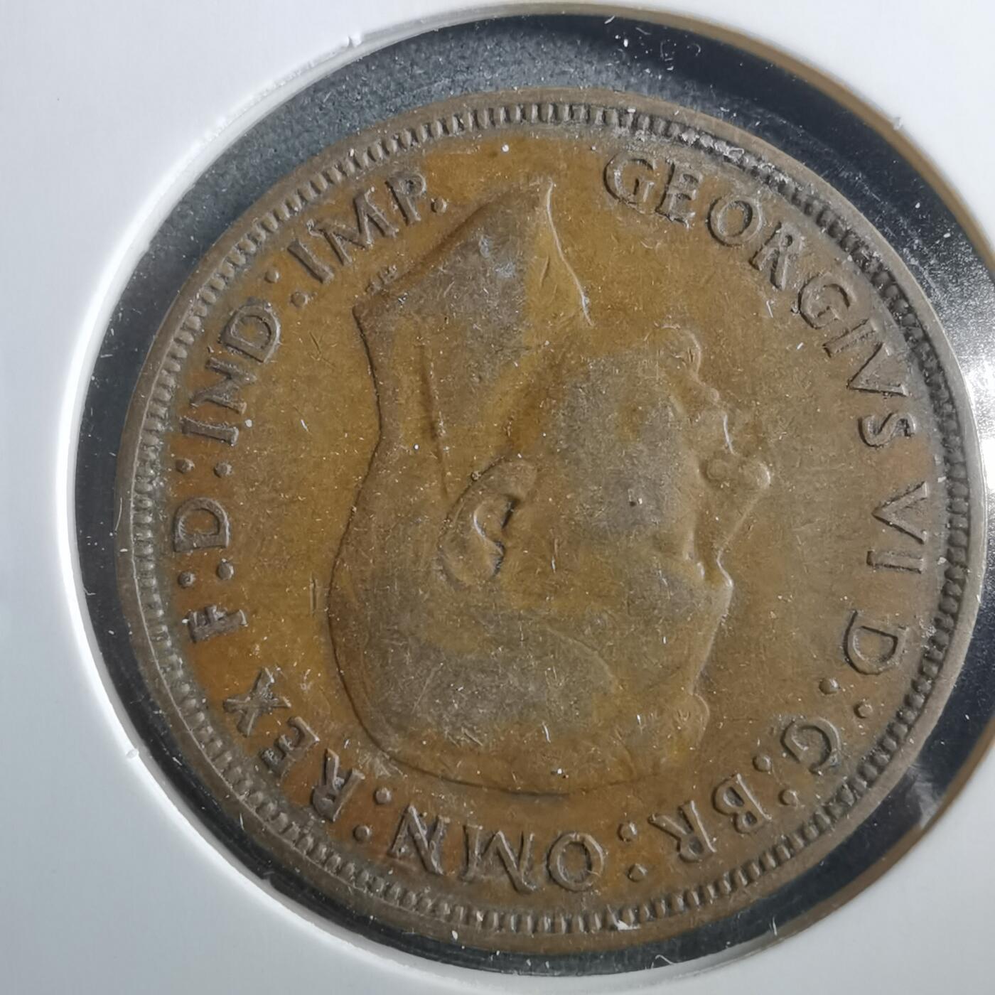 沼泽如烟--第906场 英国1937年1便士