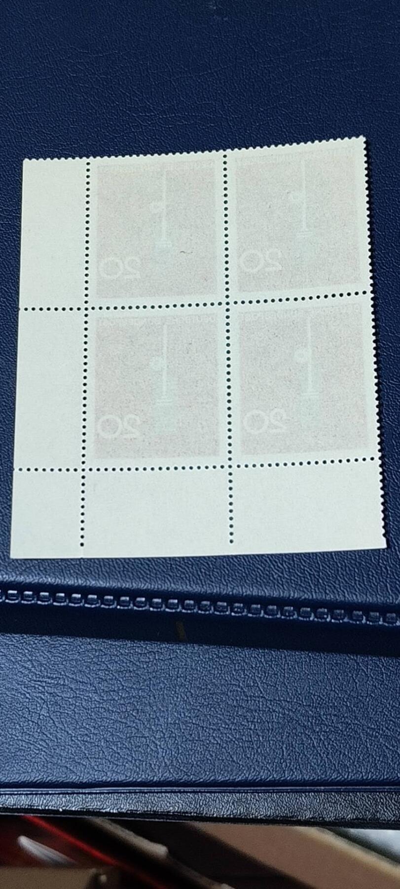 德国邮票专场，都是四方联 德国邮票四方联，1964年发行，西德苯分子原子核裂变四冲程内燃机3全之一，品相如图