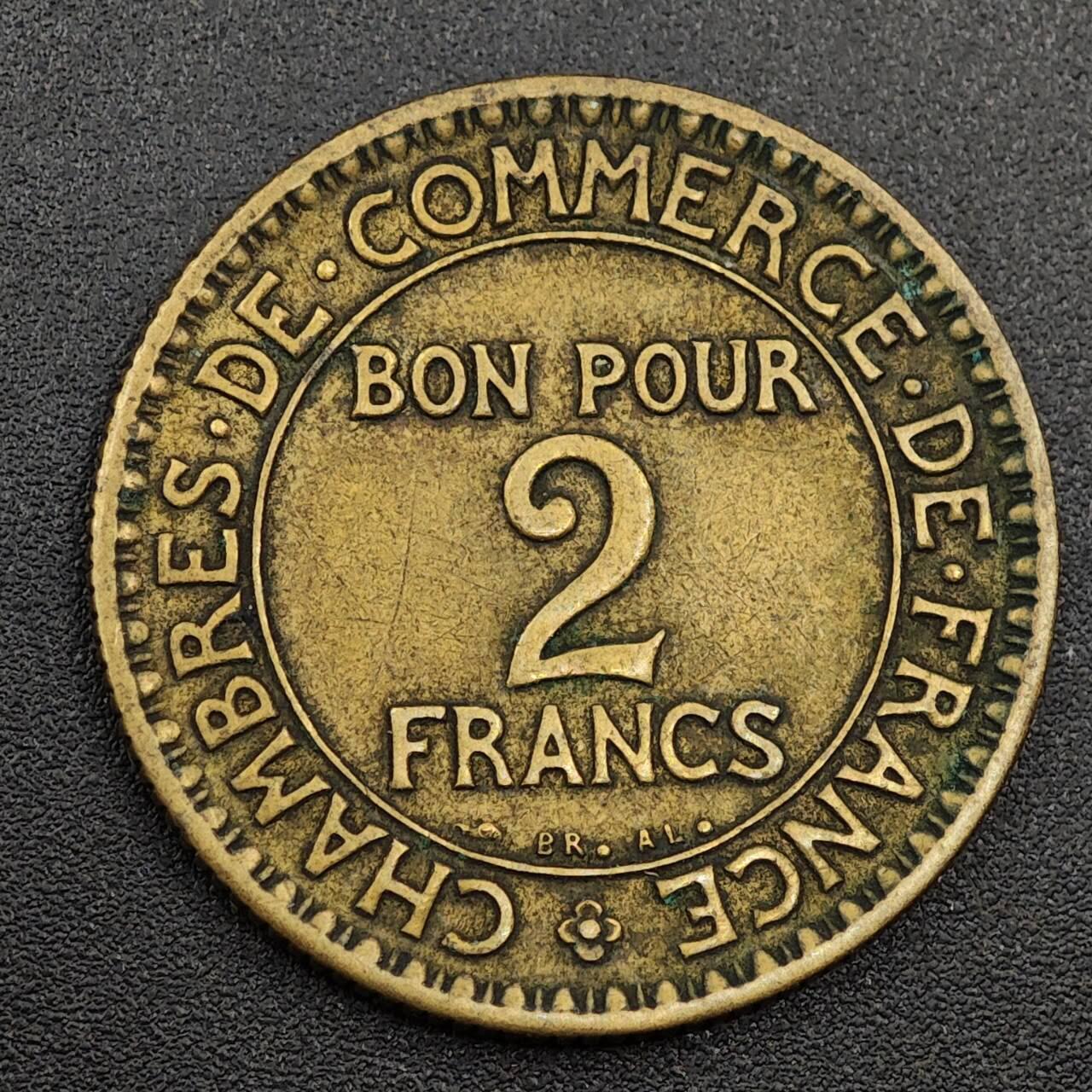 【淘币小摊】限时拍第七百九十七拍  老铜币场  满百包邮可预留两周  周一统一发货  法国1923年2法郎铜币