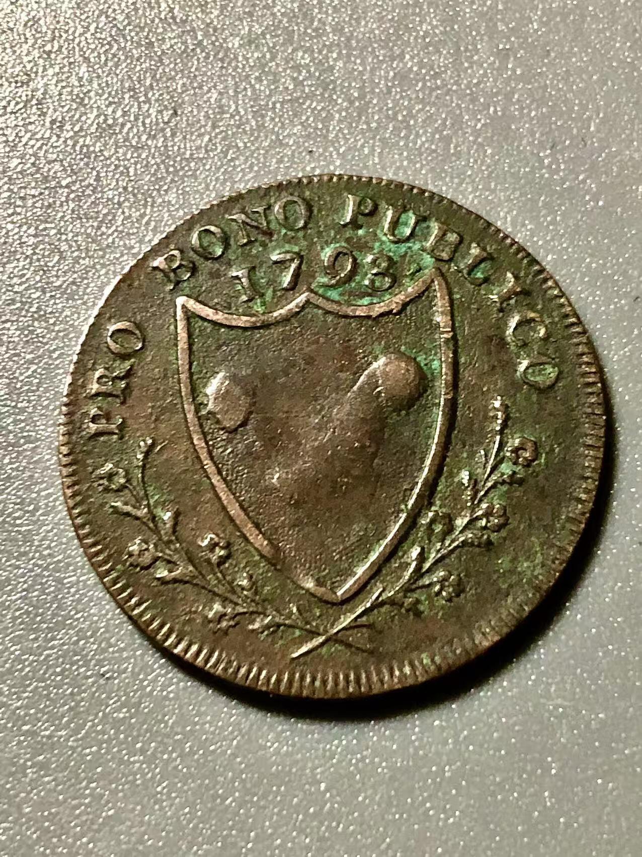 七河·世界币章小拍（总第27期） 英国.南威尔士 1法新token铜币