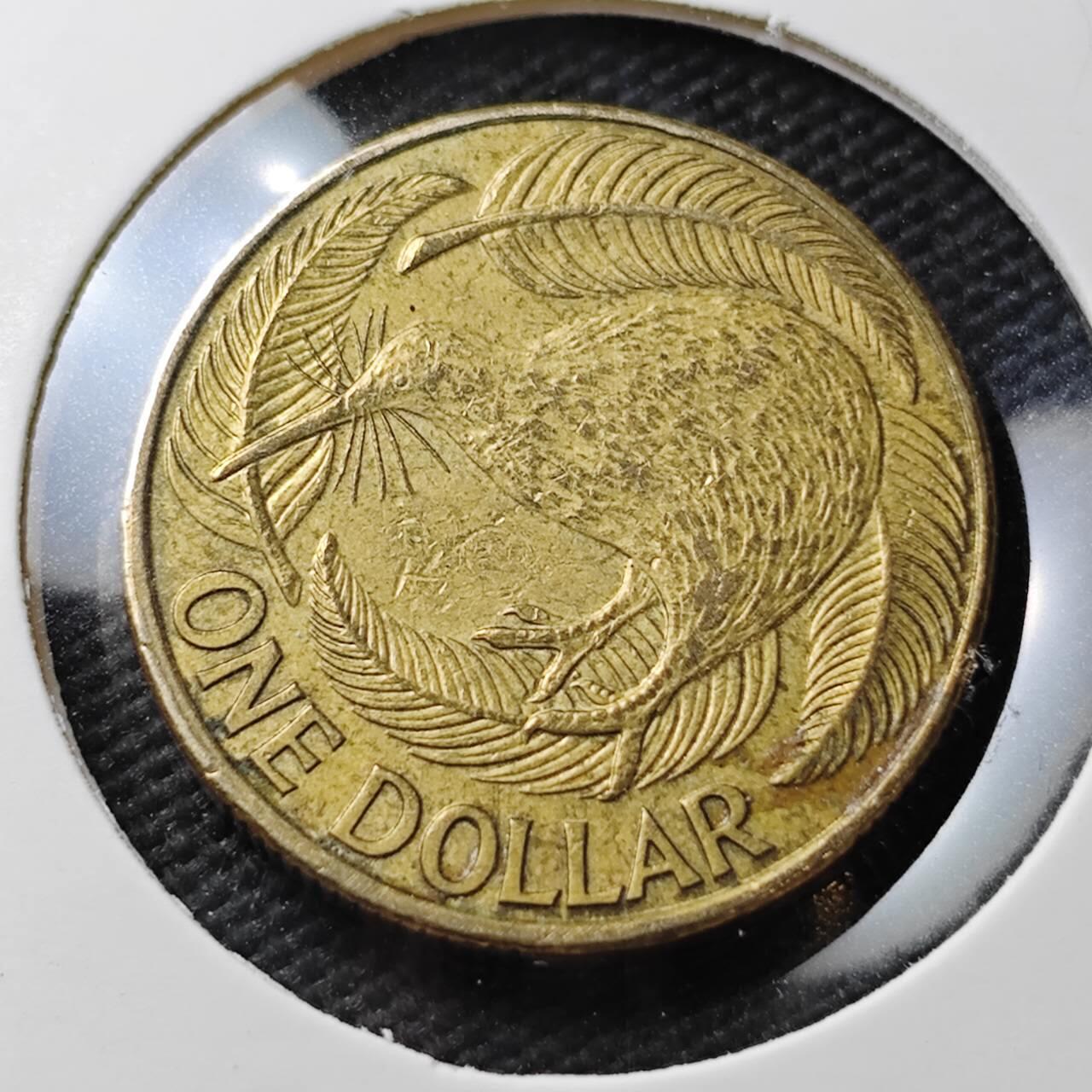 KK钱币收藏小铺  第371场  2月预留时间 周末发货  新西兰1元