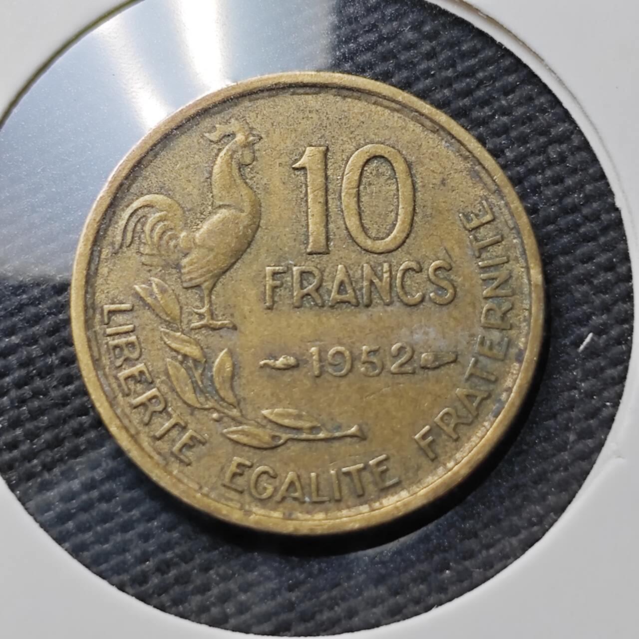 KK钱币收藏小铺  第371场  2月预留时间 周末发货  法国10法郎