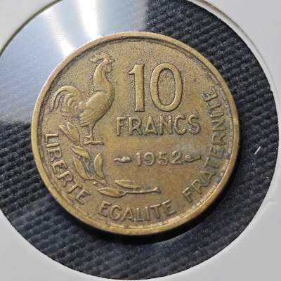 KK钱币收藏小铺  第371场  2月预留时间 周末发货 -  法国10法郎