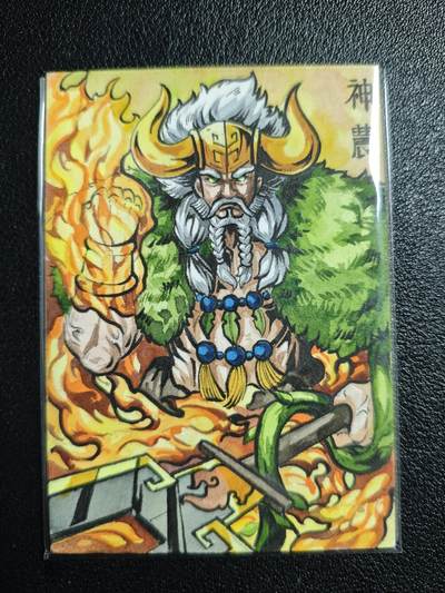 天玑星卡拍第140期《11.20周四截拍》持续收拍收评中 满赠卡需备注 - 【手绘卡】Rubick 神农 手绘卡