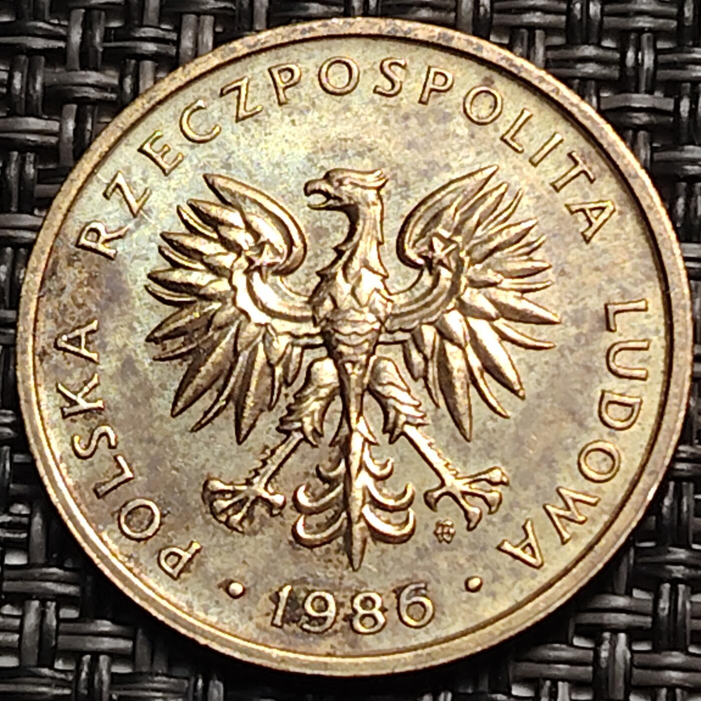 布加迪🐬～世界钱币(上海)🌾第 259 期 /  各国套币和散币 波兰🇵🇱 1986年 5兹罗提