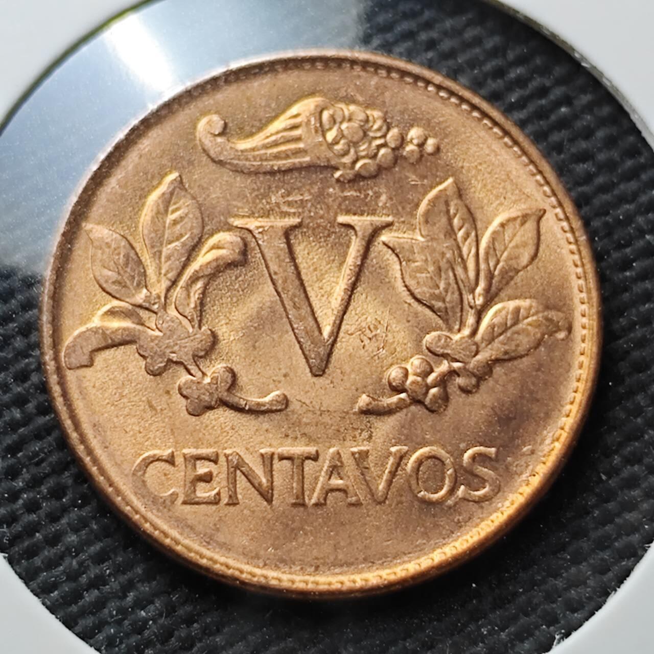 KK钱币收藏小铺  第371场  2月预留时间 周末发货  哥伦比亚5分铜币 好品