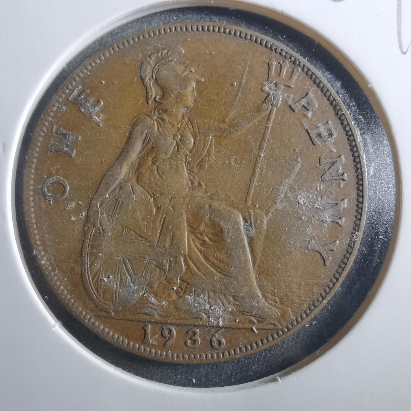 沼泽如烟--第906场 英国1936年1便士