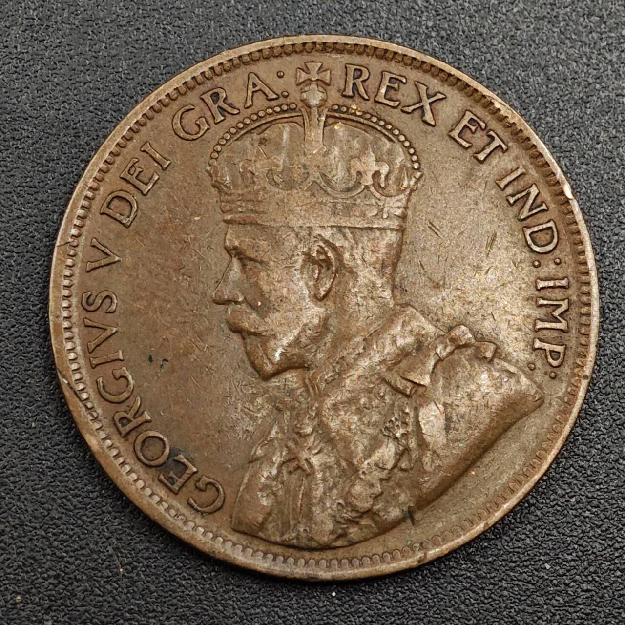 【淘币小摊】限时拍第七百九十七拍  老铜币场  满百包邮可预留两周  周一统一发货  加拿大1916年乔治五世一分铜币