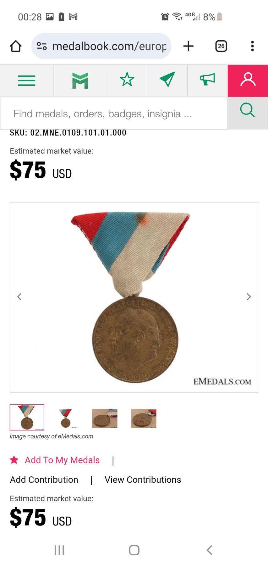 韵星假日精品2025秋季军品类拍卖会-- Rimey Holidays Boutique 2025 Autumn Militaria Sale 黑山王国尼古拉一世五十年在位五十年奖章