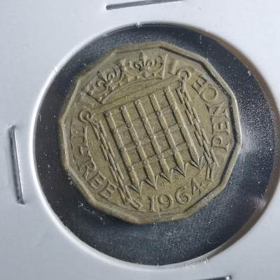 沼泽如烟--第906场 - 英国1964年3便士