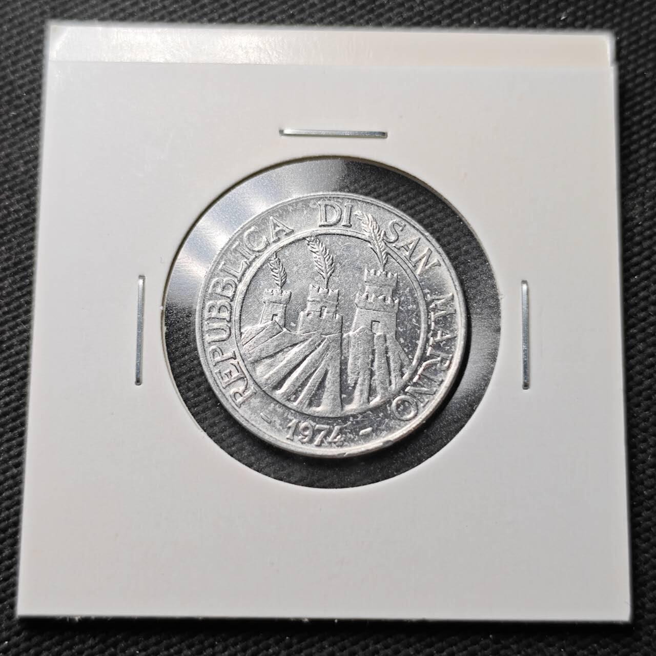 KK钱币收藏小铺  第371场  2月预留时间 周末发货  圣马力诺10里拉