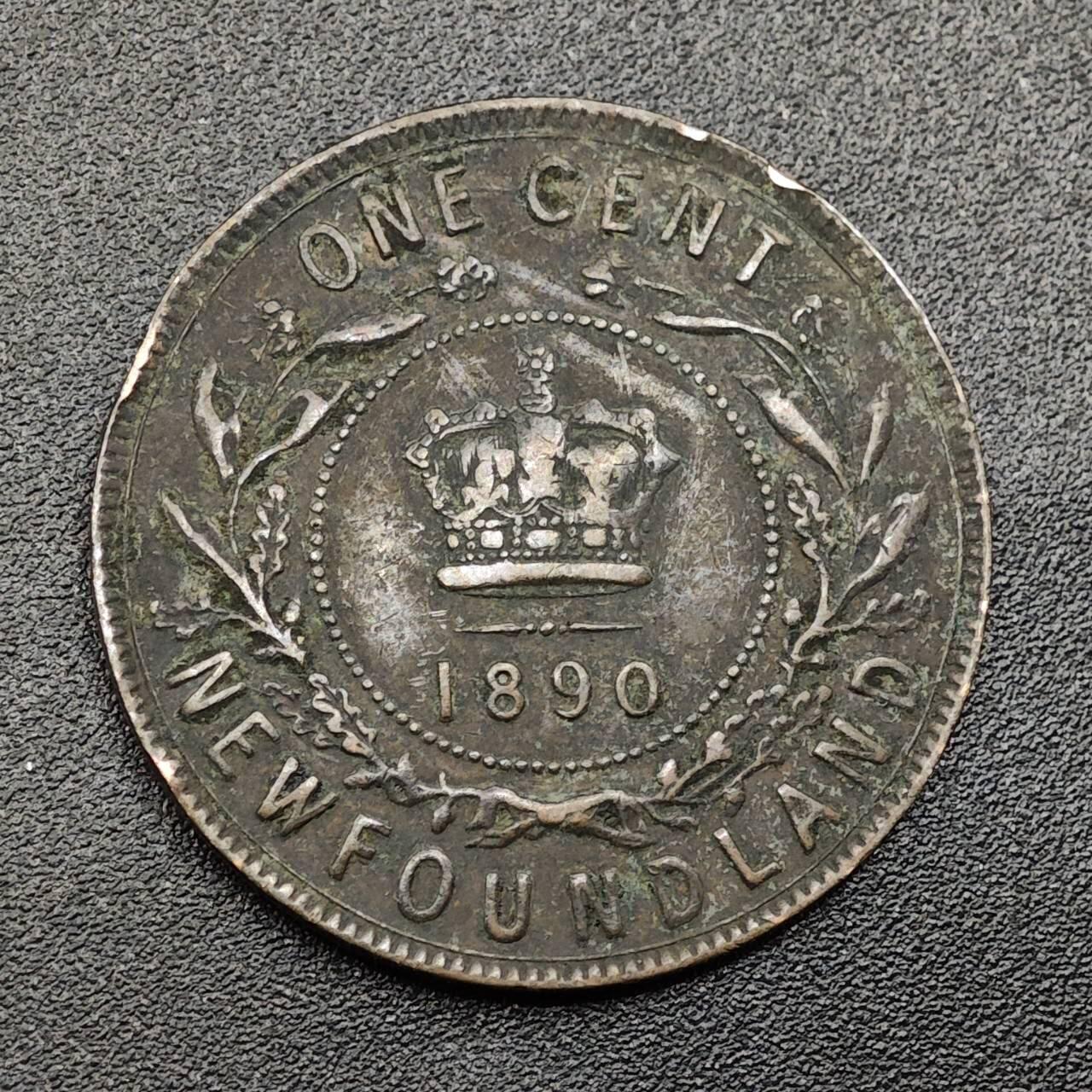 【淘币小摊】限时拍第七百九十七拍  老铜币场  满百包邮可预留两周  周一统一发货  纽芬兰1890面维多利亚一分铜币