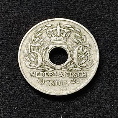 【全场包邮】纯粹捡漏拍478场（免费代拍第15场） - 荷属东印度1921年5分