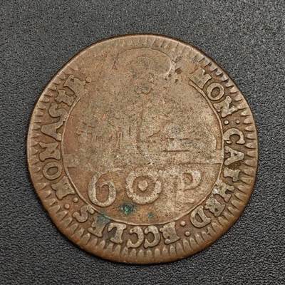 【淘币小摊】限时拍第七百九十七拍  老铜币场  满百包邮可预留两周  周一统一发货  - 德国1768年6芬妮铜币