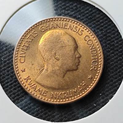 KK钱币收藏小铺  第371场  2月预留时间 周末发货 -  1958加纳0.5便士 好品