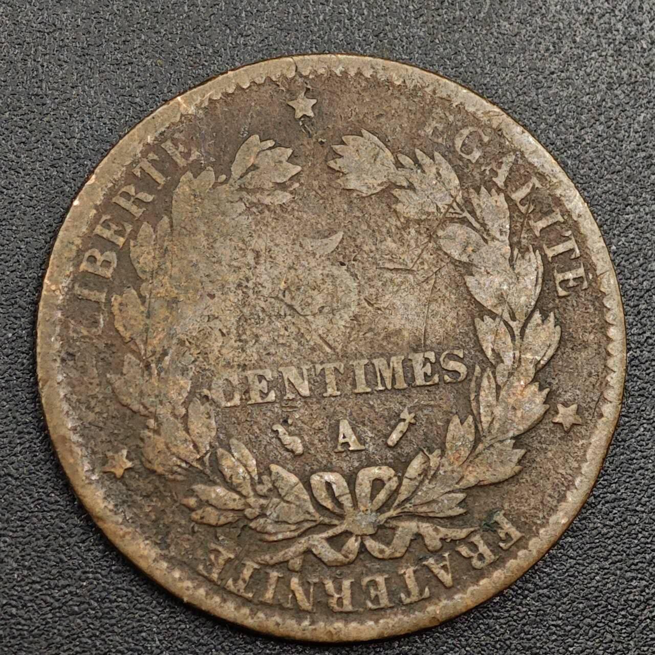 【淘币小摊】限时拍第七百九十七拍  老铜币场  满百包邮可预留两周  周一统一发货  法国1884年5分铜币