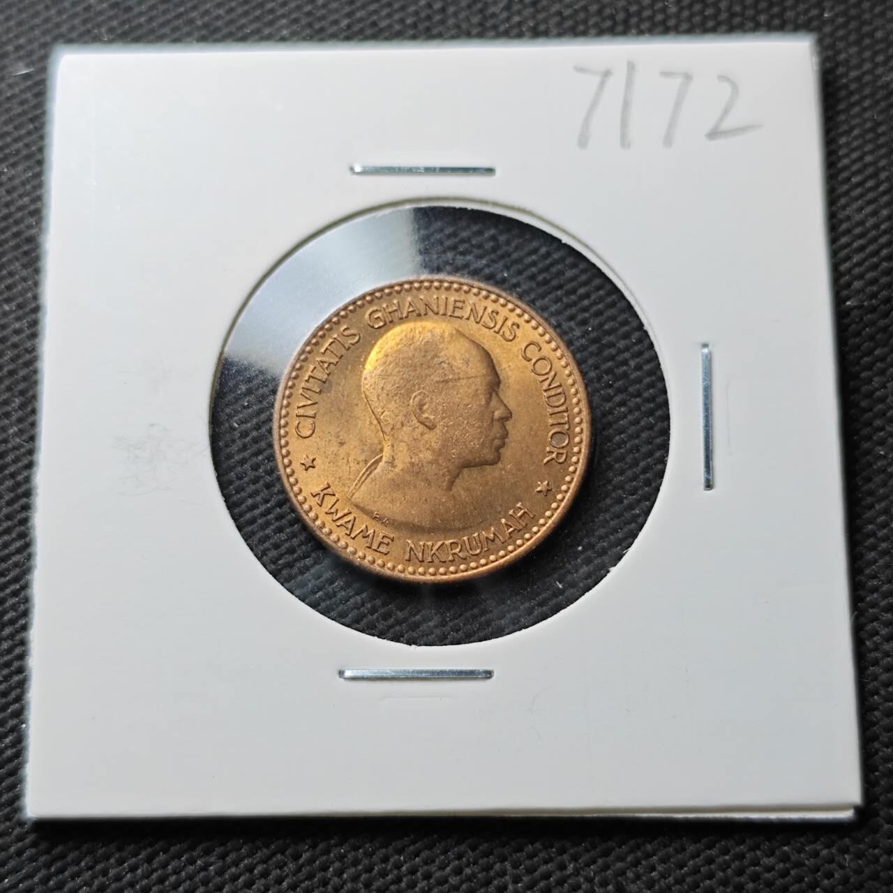 KK钱币收藏小铺  第371场  2月预留时间 周末发货  1958加纳0.5便士 好品