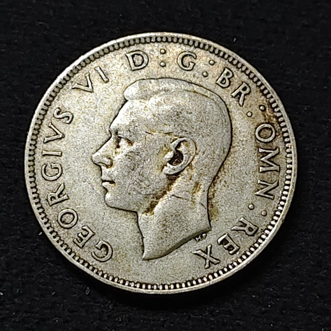 【全场包邮】纯粹捡漏拍478场（免费代拍第15场） 英国1940年乔治六世2先令银币