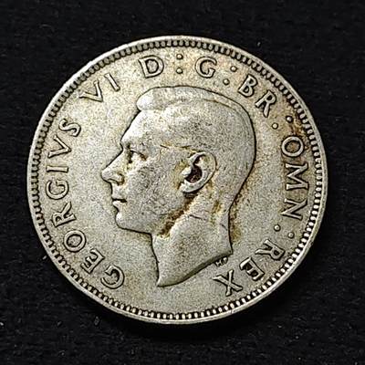 【全场包邮】纯粹捡漏拍478场（免费代拍第15场） - 英国1940年乔治六世2先令银币