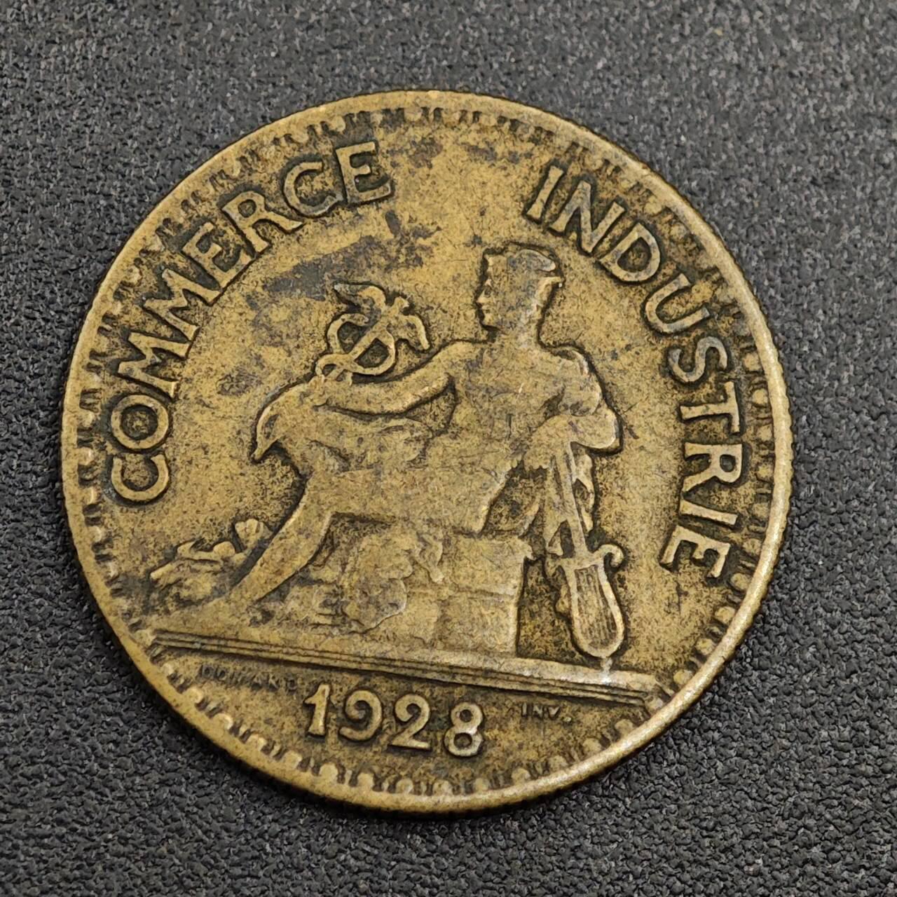 【淘币小摊】限时拍第七百九十七拍  老铜币场  满百包邮可预留两周  周一统一发货  法国1928年50分铜币