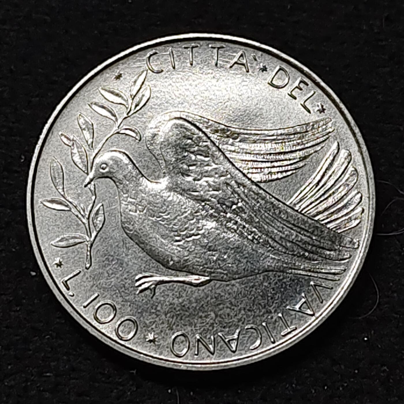 【全场包邮】纯粹捡漏拍478场（免费代拍第15场） 梵蒂冈1973年100里拉