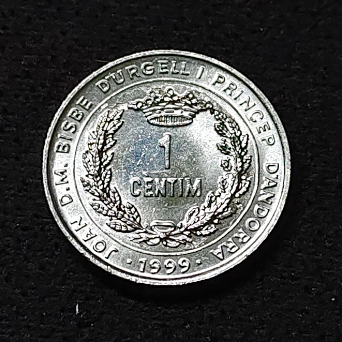 【全场包邮】纯粹捡漏拍478场（免费代拍第15场） 安道尔1999年1分FAO纪念币