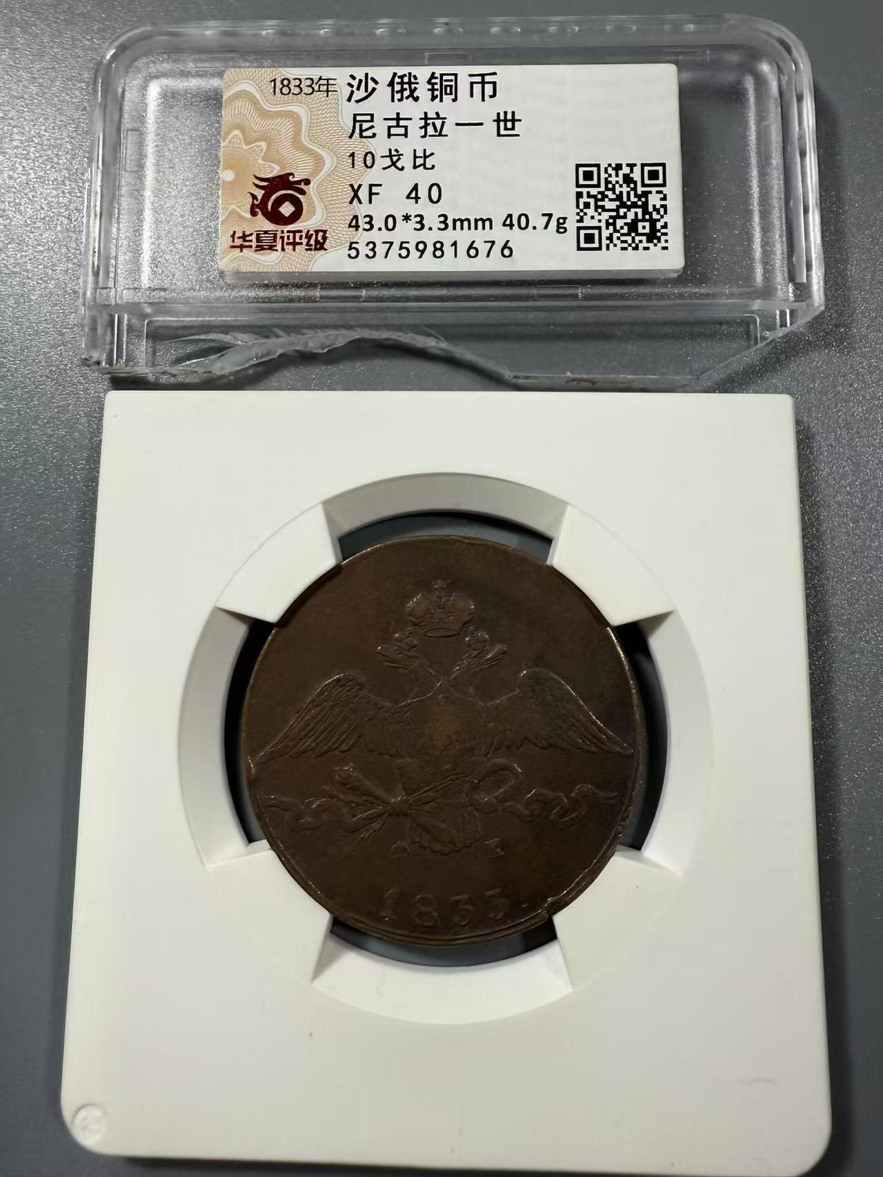 七河·世界币章小拍（总第27期） 少见！沙俄10戈比大铜币