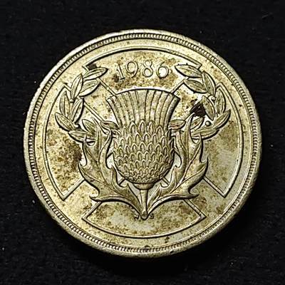 【全场包邮】纯粹捡漏拍478场（免费代拍第15场） - 英国1986年2镑爱丁堡英联邦运动会纪念币