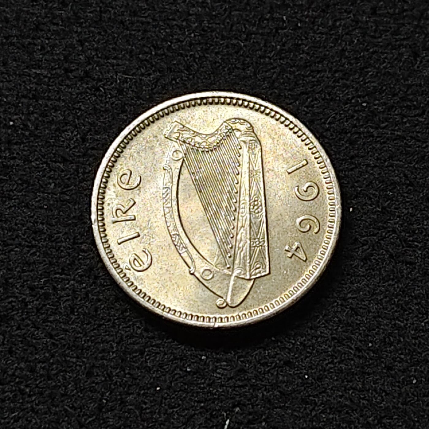 【全场包邮】纯粹捡漏拍478场（免费代拍第15场） 爱尔兰1964年3便士兔子