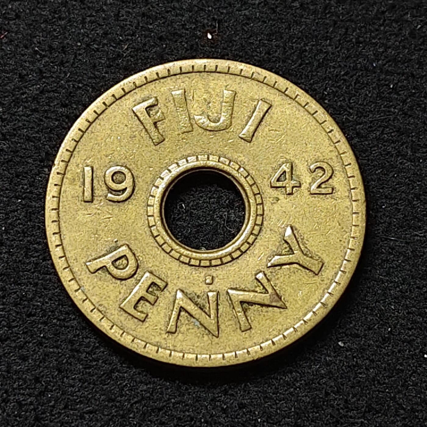 【全场包邮】纯粹捡漏拍478场（免费代拍第15场） 斐济1942年1便士