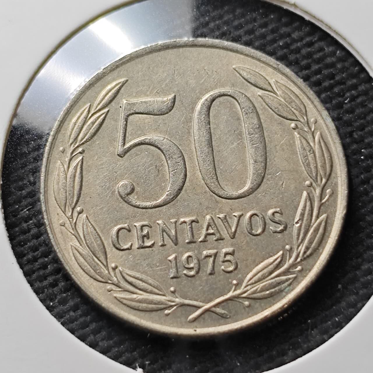KK钱币收藏小铺  第371场  2月预留时间 周末发货  1975智利50分