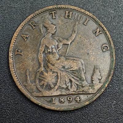 【淘币小摊】限时拍第七百九十七拍  老铜币场  满百包邮可预留两周  周一统一发货  - 英国1894年维多利亚法新铜币